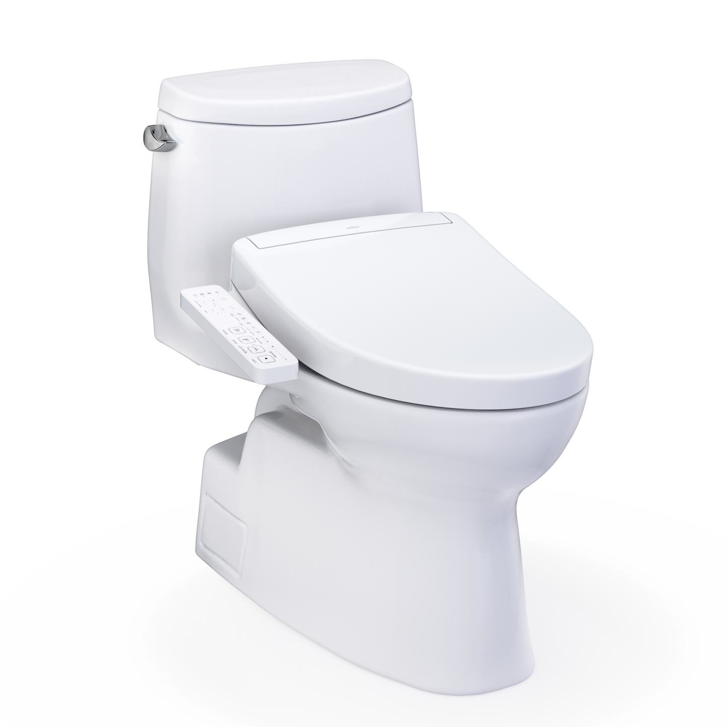 TOTO Carlyle II One-Piece 1.28 GPF Universal Height Toilet and S2 Bidet Seat MW6143346CEFG#01