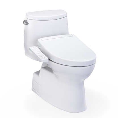 TOTO Carlyle II One-Piece 1.28 GPF Universal Height Toilet and S2 Bidet Seat MW6143346CEFG#01