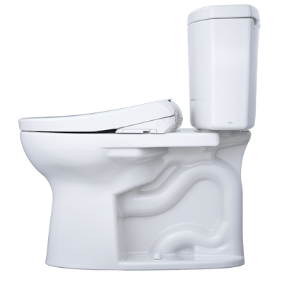 TOTO Drake II 1G Two-Piece 1.0 GPF Universal Height Toilet and S7A Bidet Seat MW4544736CUFG#01