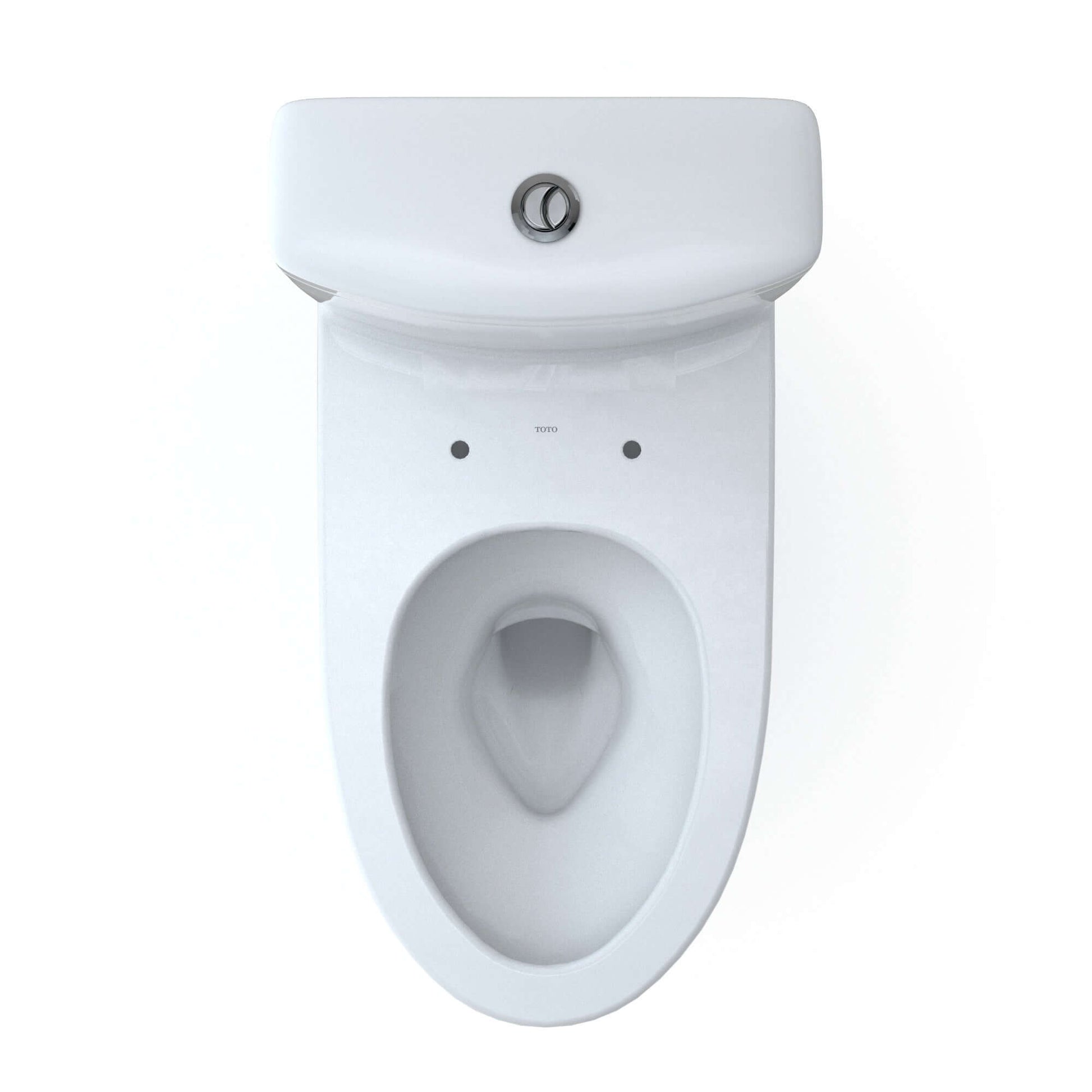 TOTO Aquia IV Two-Piece Elongated Dual Flush 1.28 and 0.9 GPF Toilet with CEFIONTECT, Cotton White - CST446CEMFGN#01