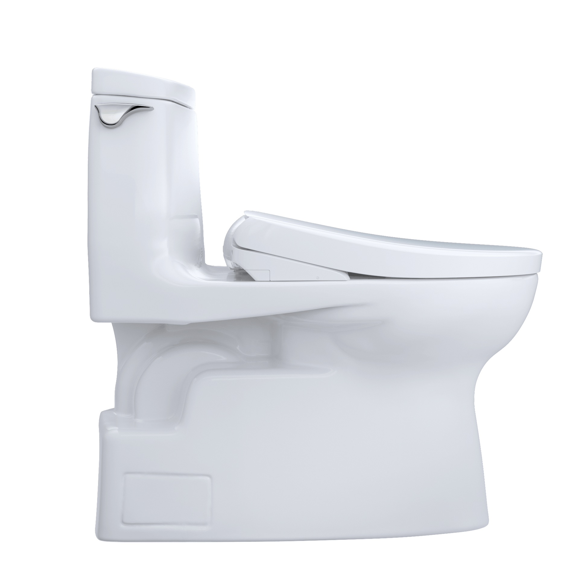 TOTO Carlyle II One-Piece 1.28 GPF Universal Height Toilet and S7A Bidet Seat MW6144736CUFG#01