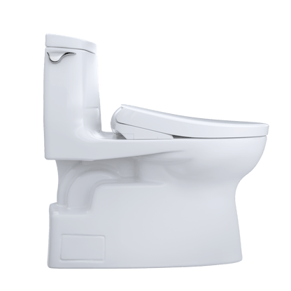 TOTO Carlyle II One-Piece 1.28 GPF Universal Height Toilet and S7A Bidet Seat MW6144736CUFG#01