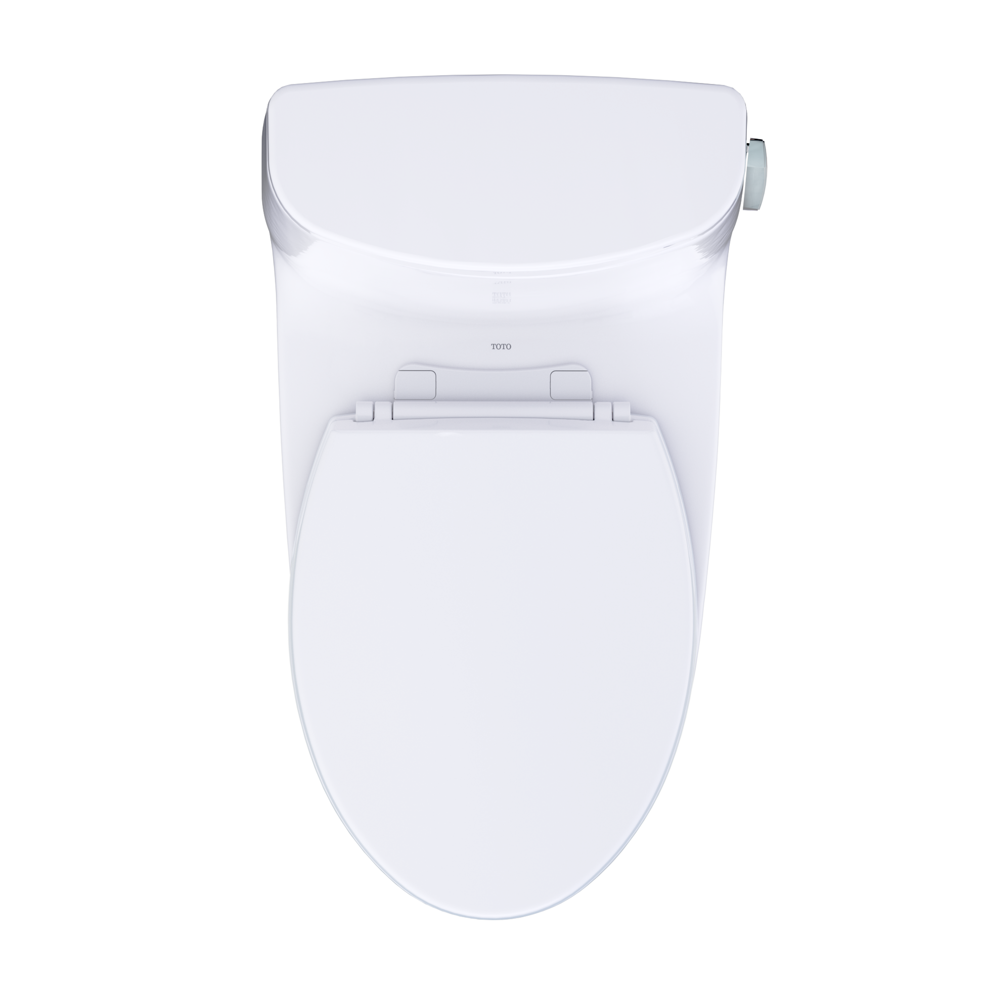 TOTO Ultramax One-Piece Toilet Right-Hand Lever Top-Down View