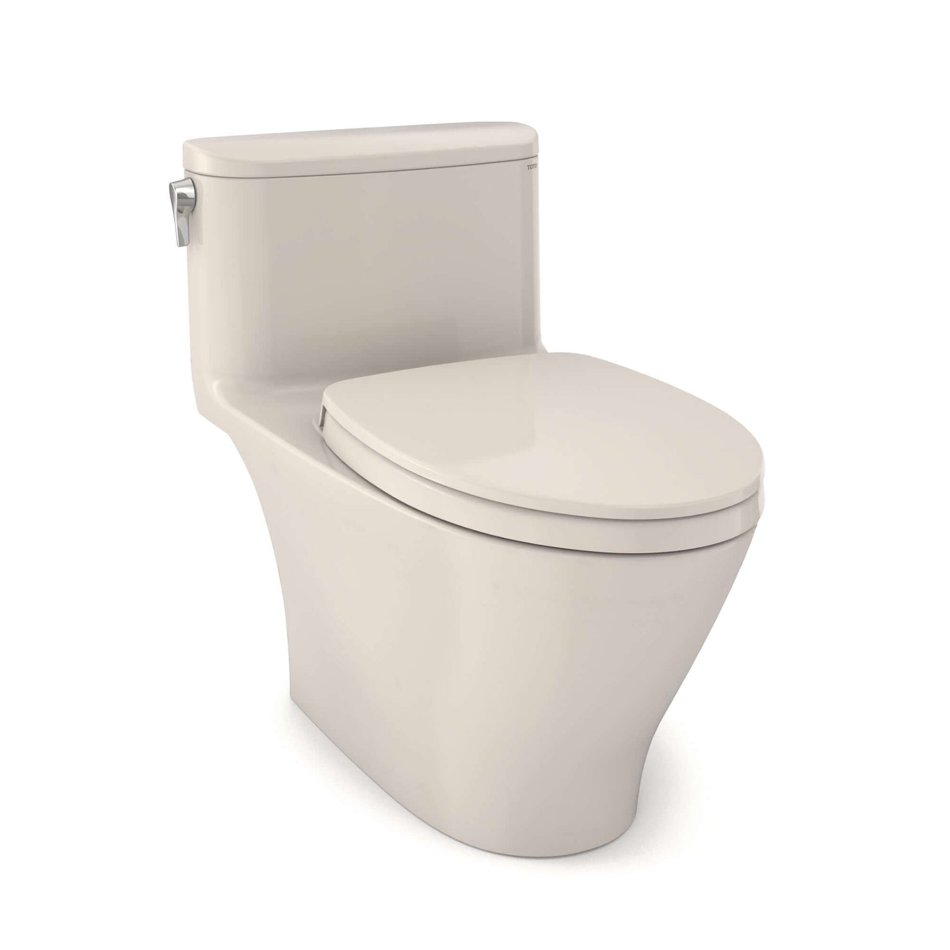 TOTO Nexus 1G One-Piece 1.0 GPF Universal Height Toilet with SS124 SoftClose Seat, WASHLET+ Ready MS642124CUFG