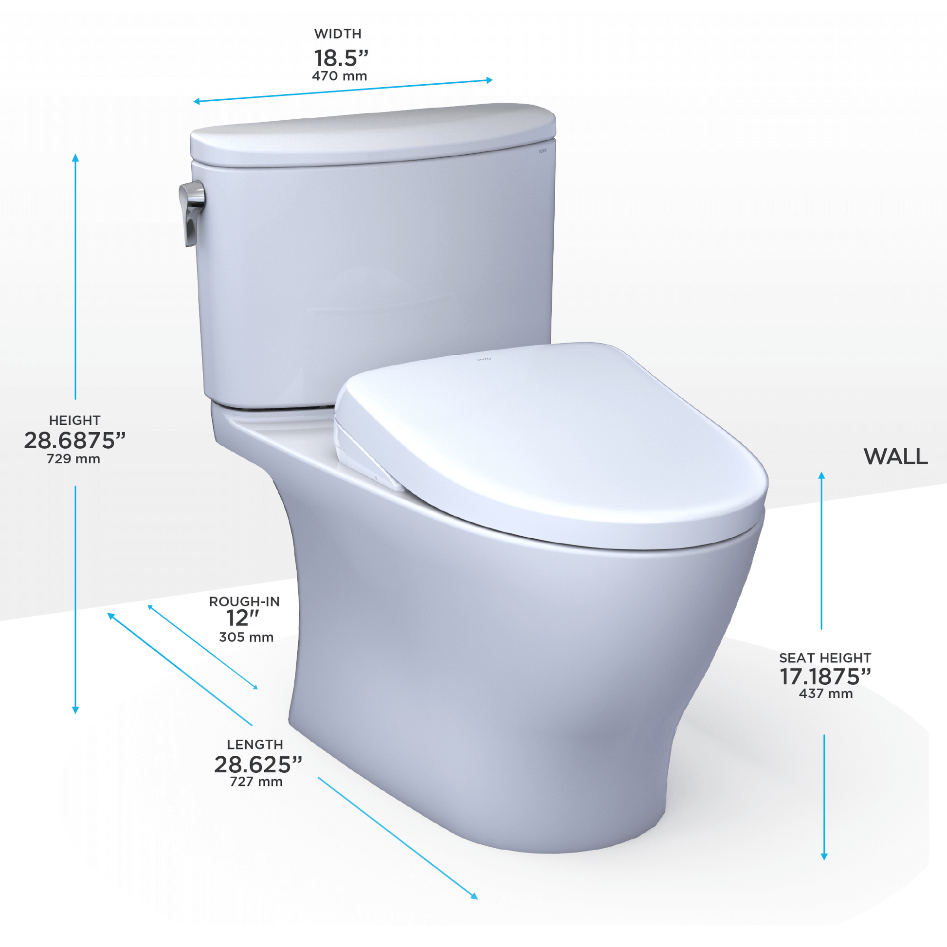 TOTO Nexus 1G 1.0 GPF with S7A Seat MW4424736CUFG#01