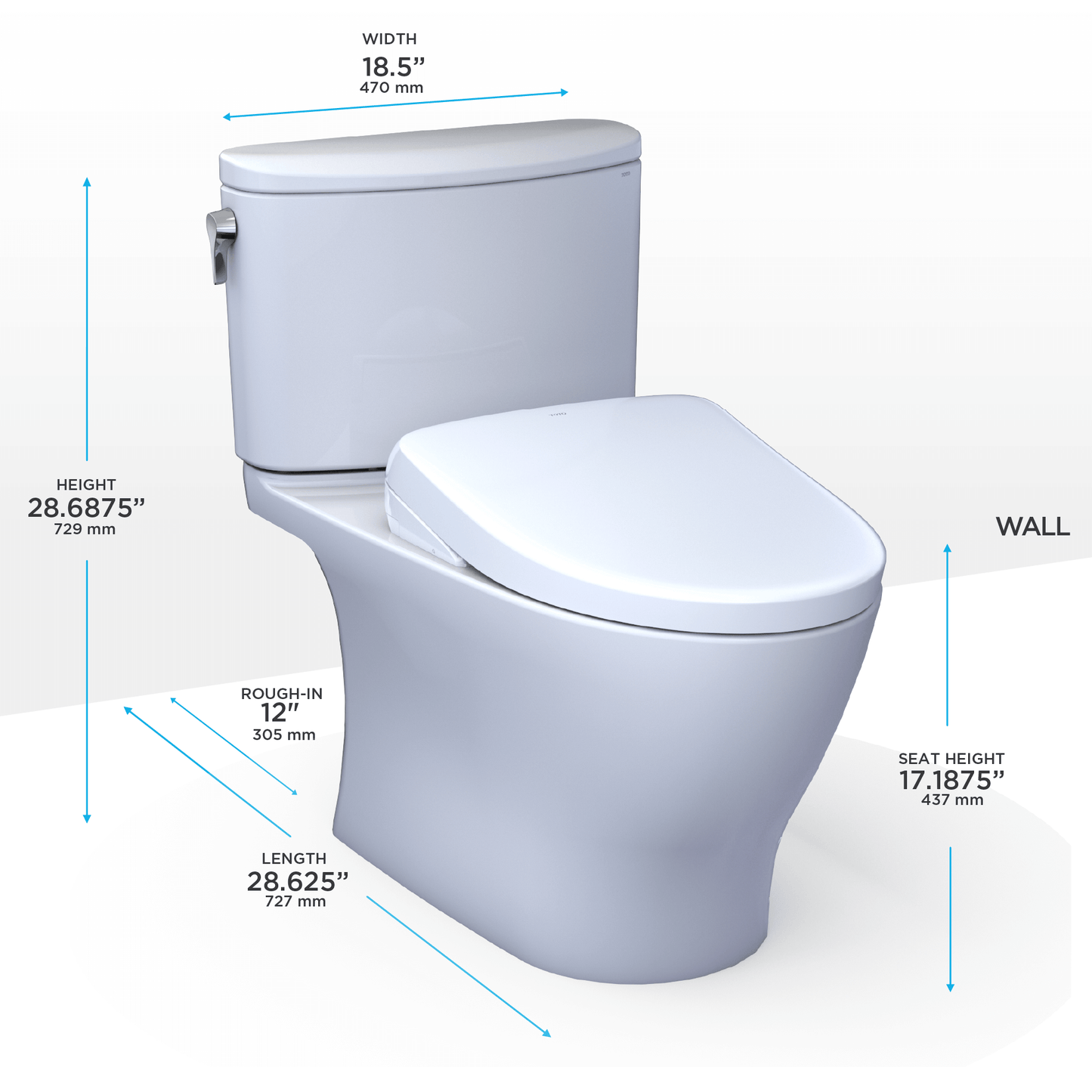 TOTO  Nexus 1.28 GPF with S7A Seat- MW4424736CEFG#01