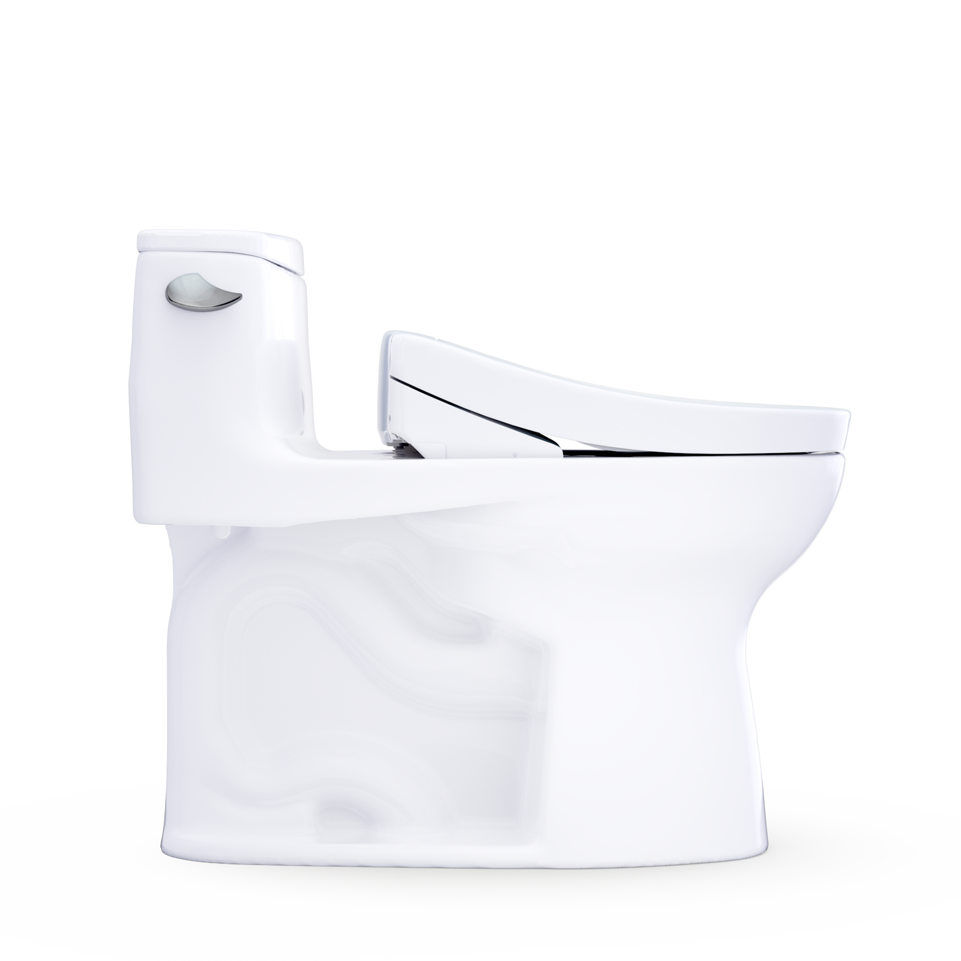 TOTO Ultramax WASHLET+ S5 One-Piece Elongated 1.28 GPF Universal Height Toilet MW6183446CEFG#01