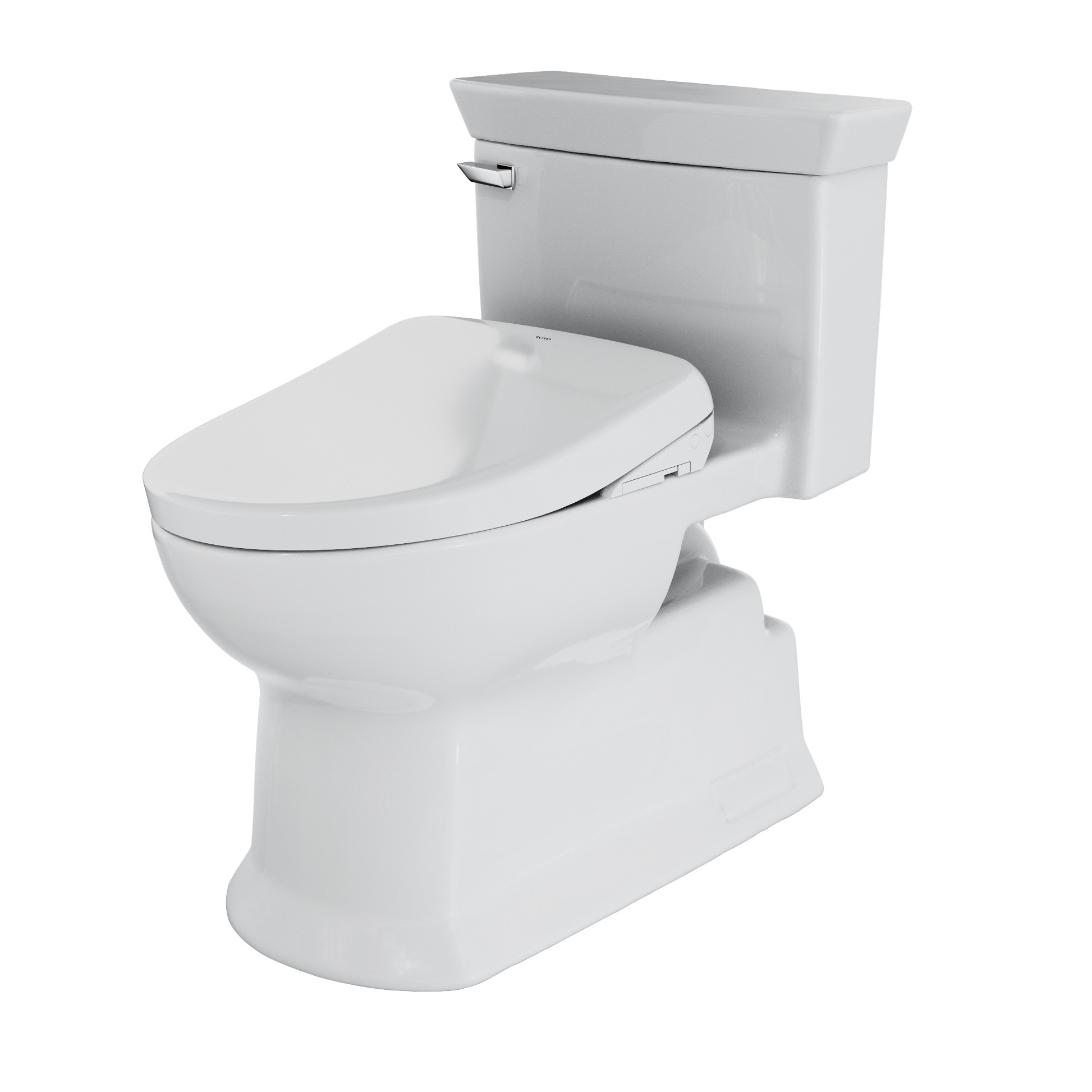 TOTO Eco Soirée 1.28 GPF Universal Height Toilet with S7 Bidet Seat MW9644726CEFG#01