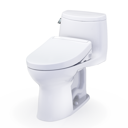 TOTO UltraMax II One-Piece 1.28 GPF Universal Height Toilet and S5 Bidet Seat MW6043446CEFG#01