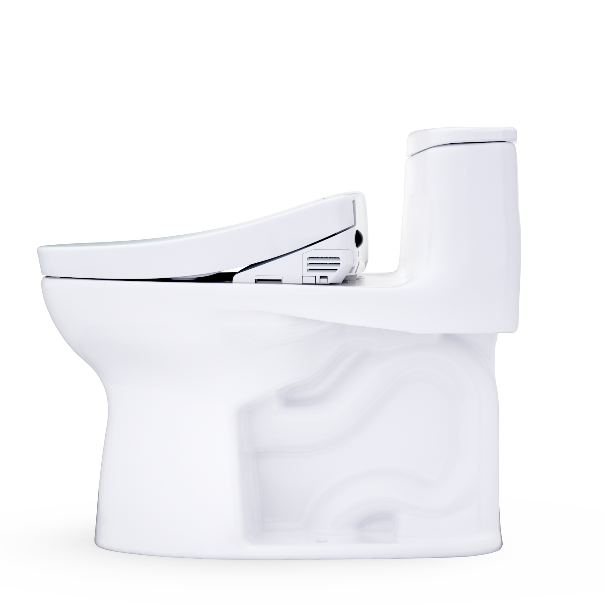 TOTO Ultramax WASHLET+ S5 One-Piece Elongated 1.28 GPF Universal Height Toilet MW6183446CEFG#01