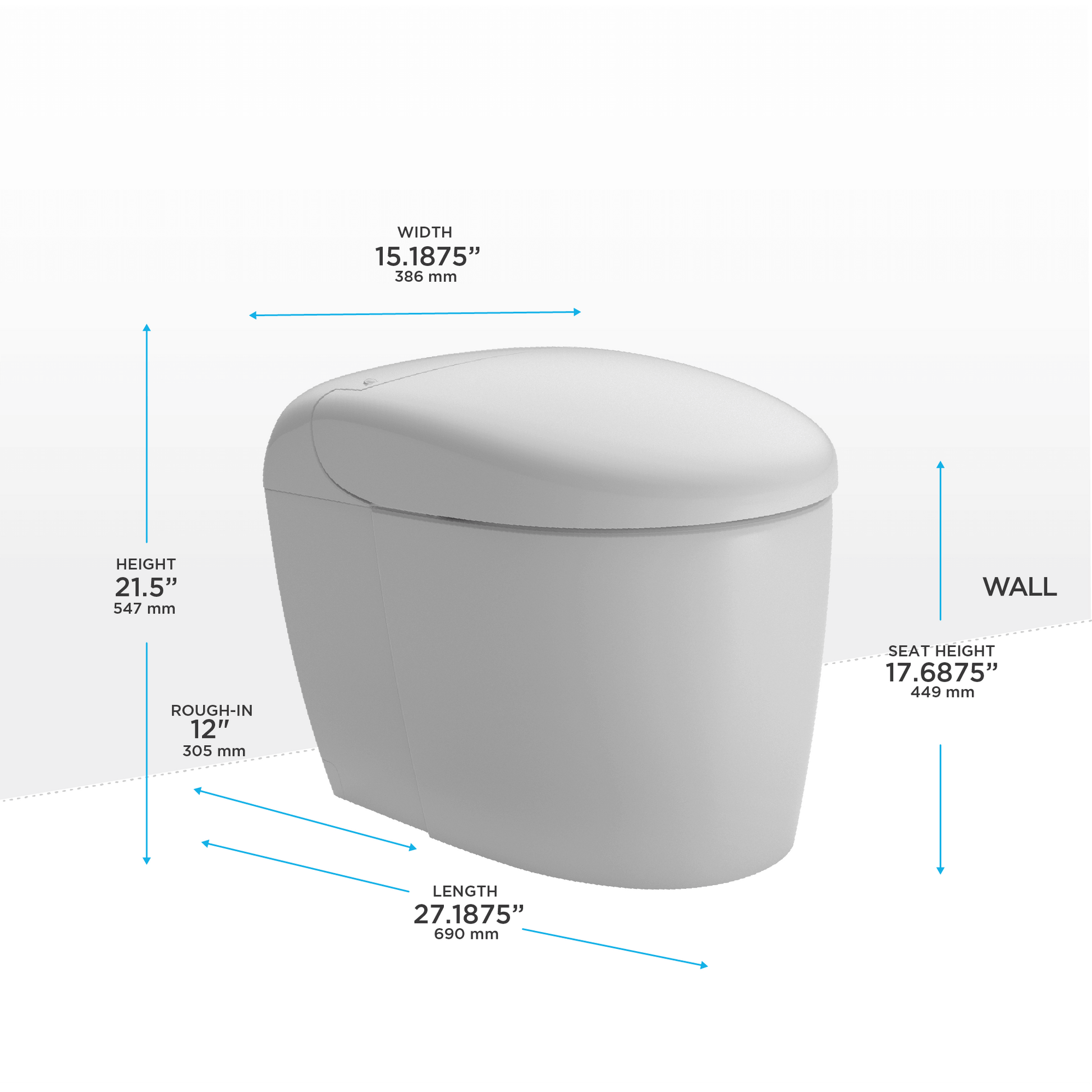 NEOREST RS DUAL FLUSH TOILET 1.0 GPF & 0.8 GPF MS8341CUMFG#01