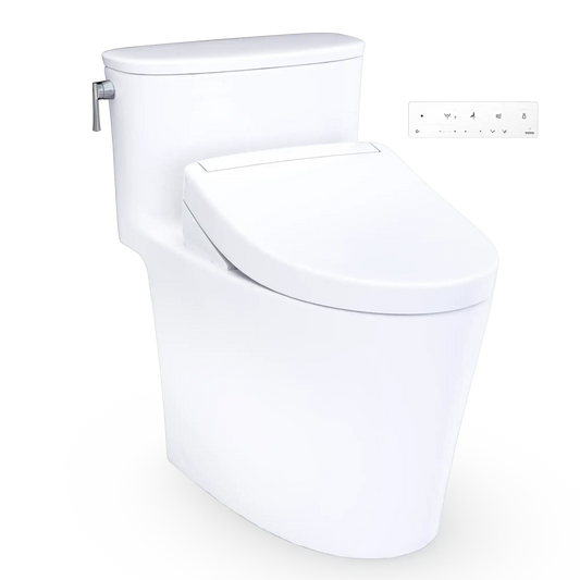 TOTO Aurora WASHLET+ S5 One-Piece Elongated 1.28 GPF Toilet with CEFIONTECT