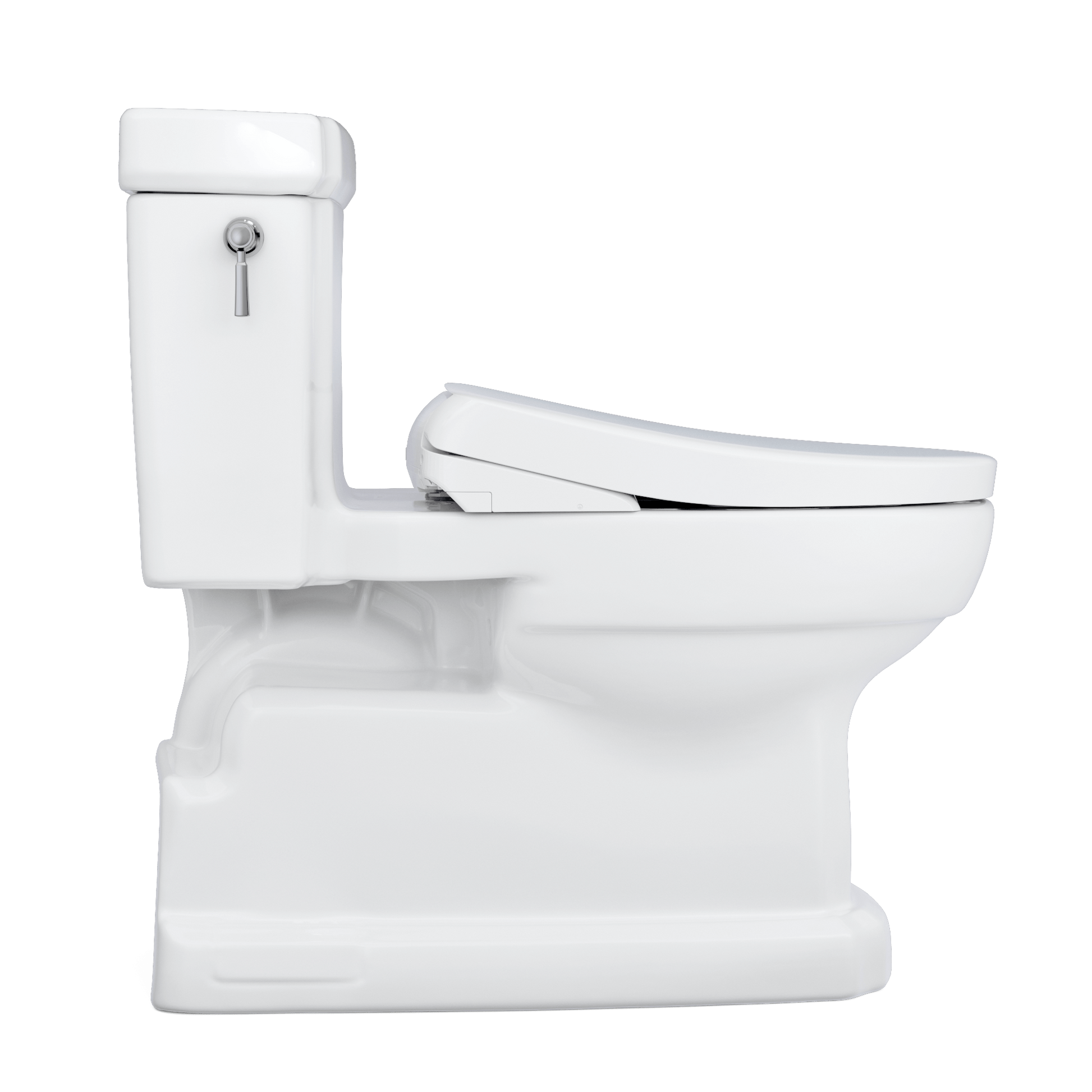 TOTO Eco Guinevere 1.28 GPF One-Piece Universal Height Toilet with S7 Classic Bidet Seat MW9744724CEFG#01