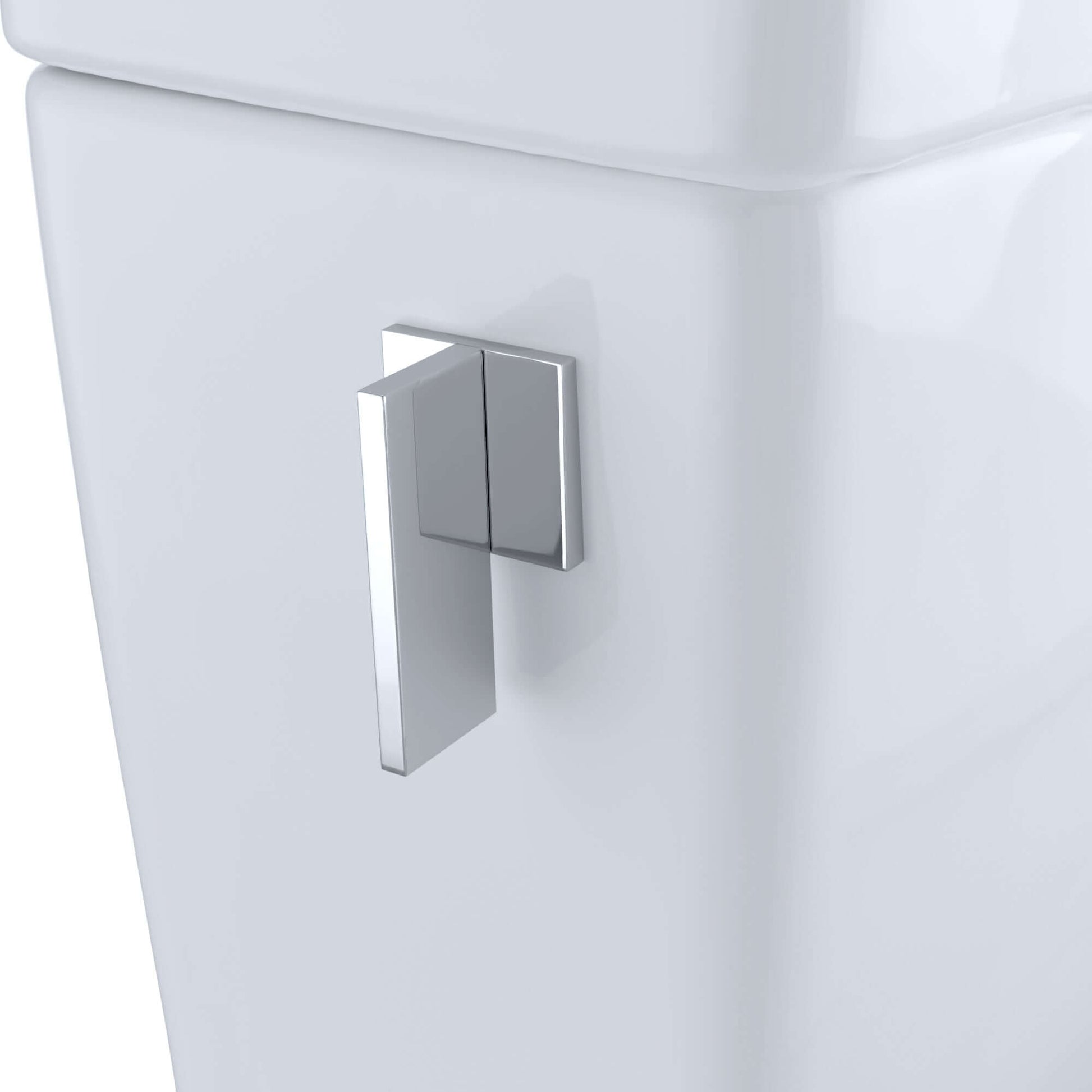 TOTO WASHLET+ Legato One-Piece Elongated 1.28 GPF Toilet and Contemporary WASHLET S7 Contemporary Bidet Seat, Cotton White - MW6244726CEFG#01