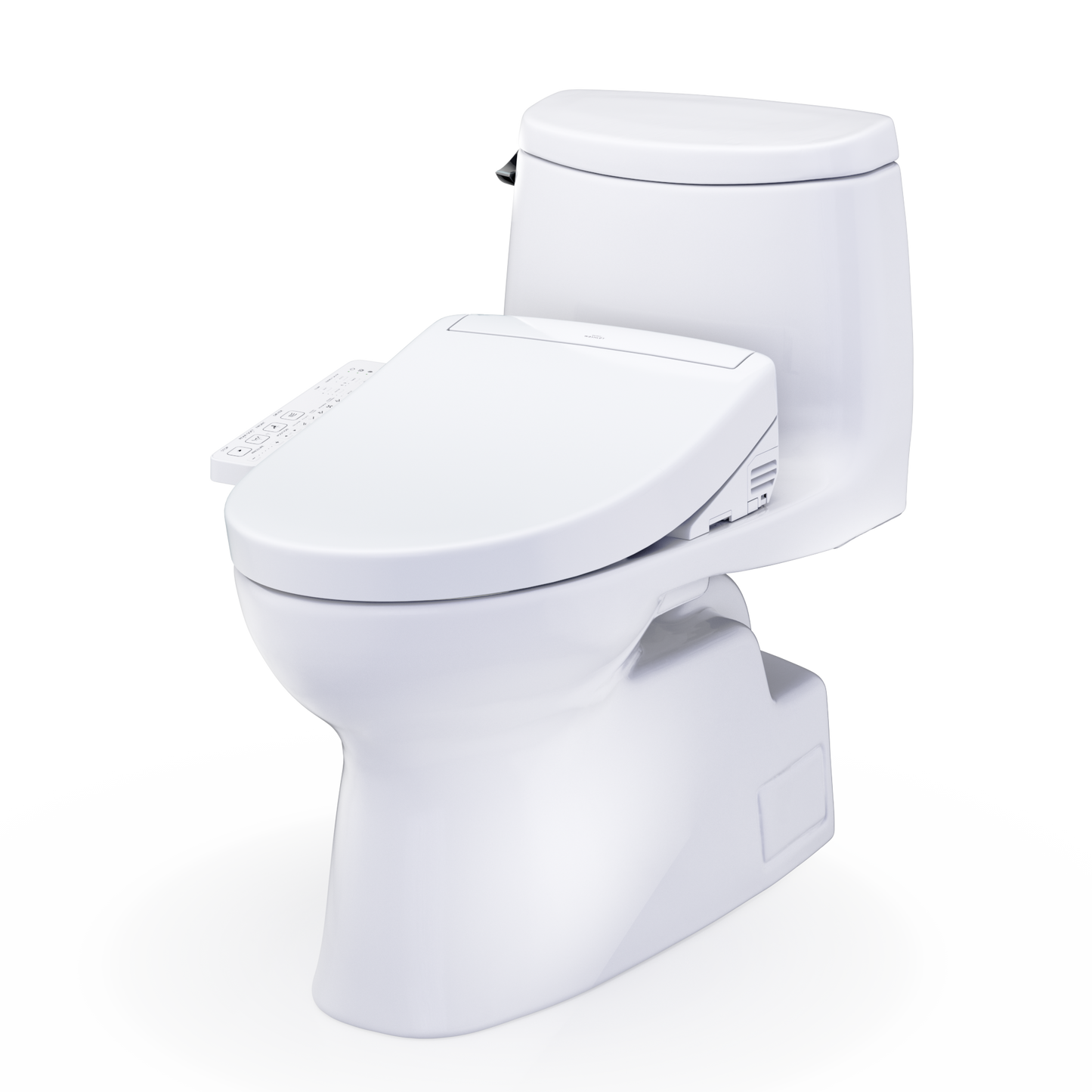 TOTO Carlyle II One-Piece 1.28 GPF Universal Height Toilet and S2 Bidet Seat MW6143346CEFG#01