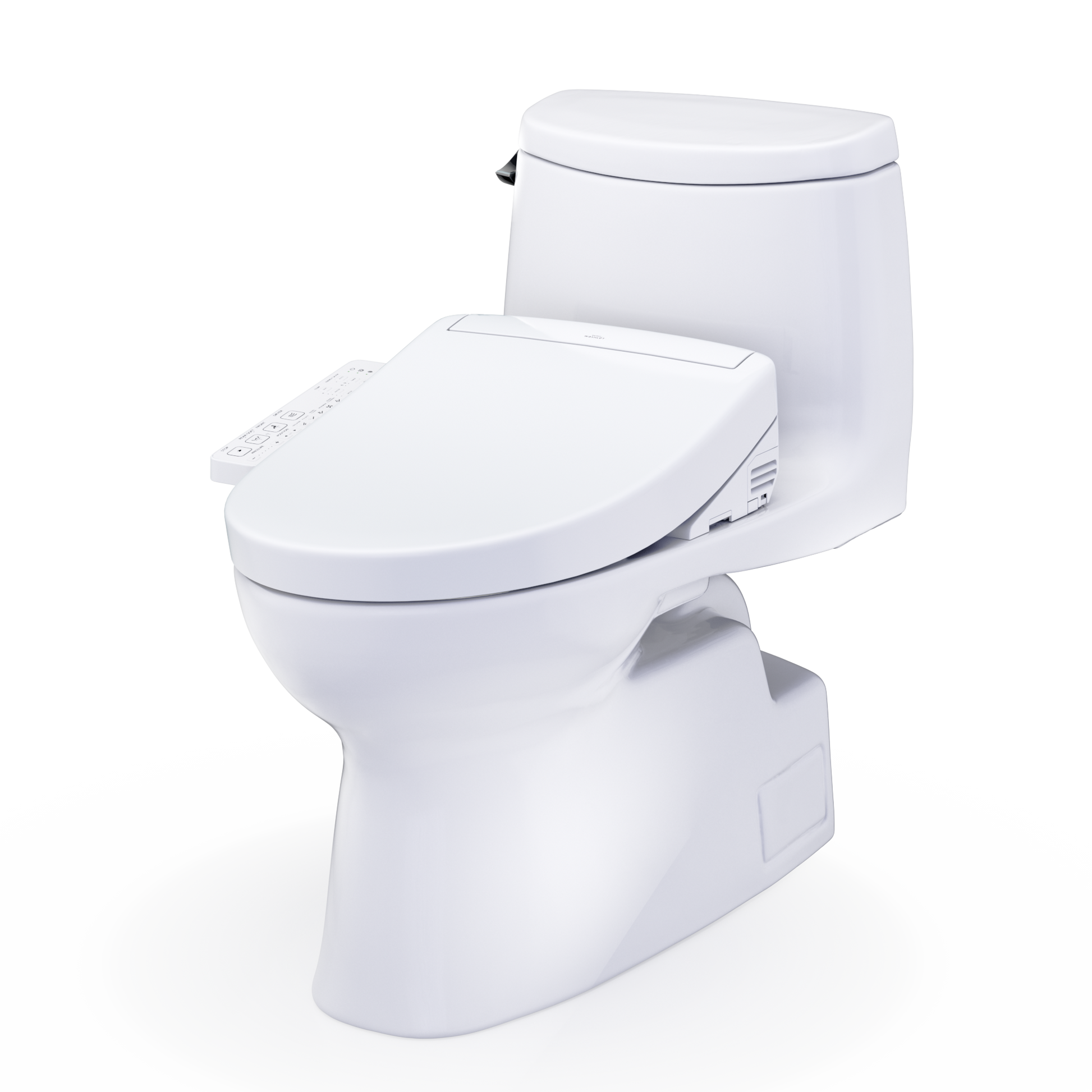 TOTO Carlyle II One-Piece 1.28 GPF Universal Height Toilet and S2 Bidet Seat MW6143346CEFG#01