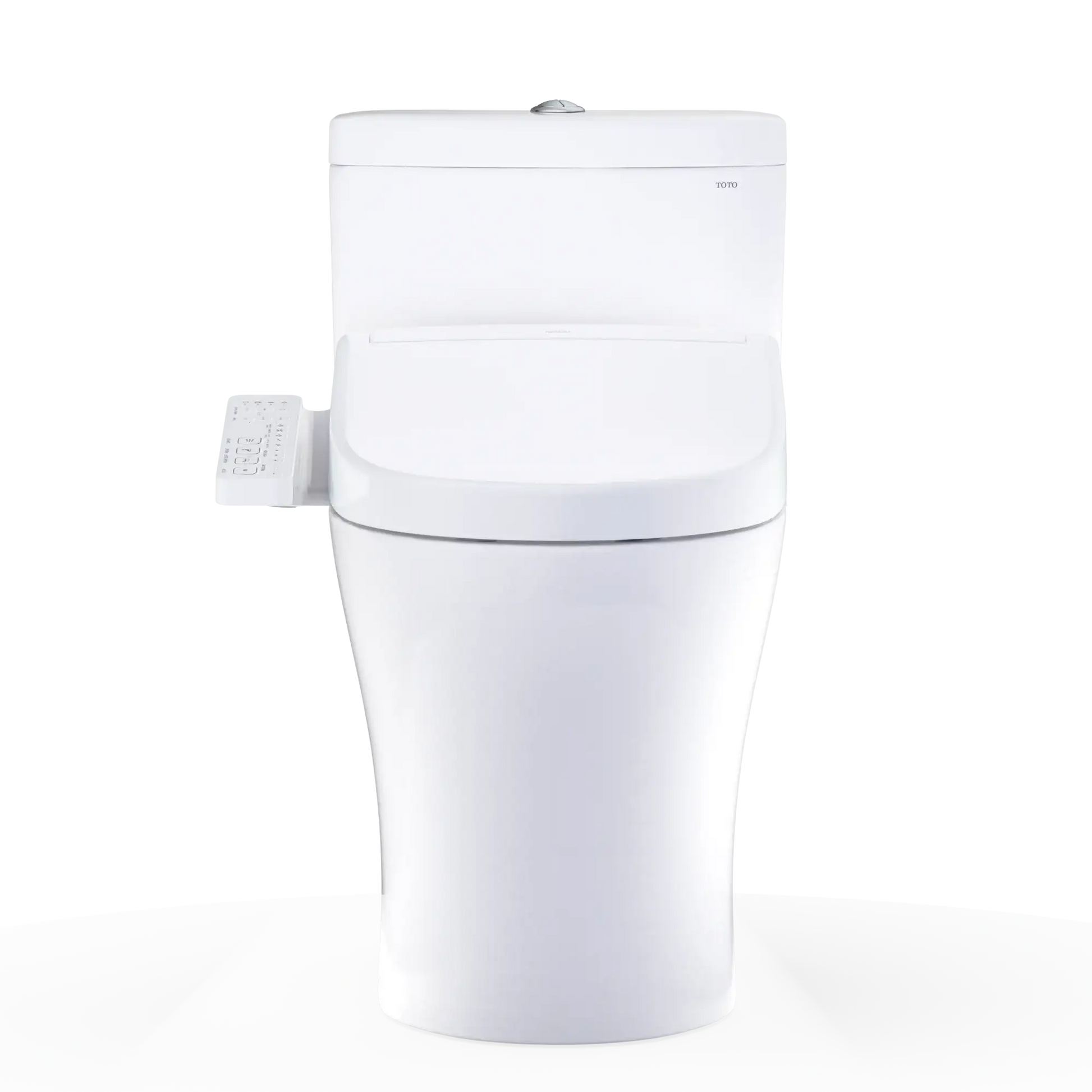 TOTO Aquia IV Two-Piece Dual Flush 1.28 and 0.9 GPF Universal Height Toilet with S2 Bidet Toilet Seat MW6463346CEMFGN#01