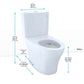 TOTO Aquia IV Two-Piece Elongated Dual Flush 1.28 and 0.9 GPF Toilet with CEFIONTECT, Cotton White - CST446CEMFGN#01