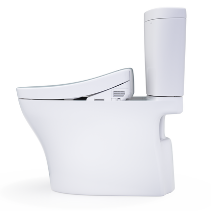 TOTO Aquia WASHLET+ S2 Two-Piece Dual Flush 1.28|0.9 GPF Universal Height Toilet with CEFIONTECT MW4483346CEMFGN#01
