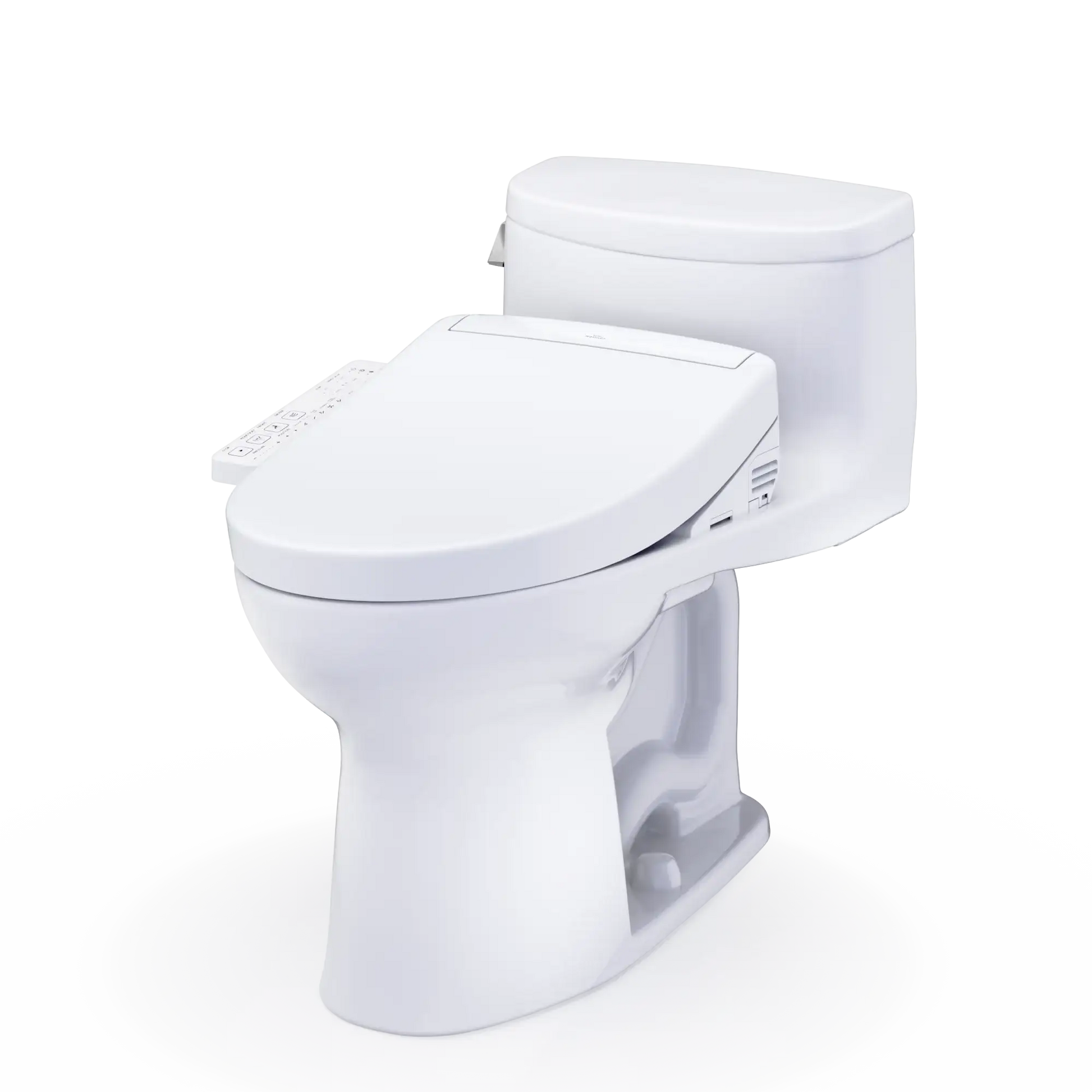 TOTO Supreme II One-Piece 1.28 GPF Universal Height Toilet and S2 Bidet Seat MW6343346CEFG#01