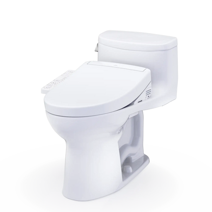 TOTO Supreme II One-Piece 1.28 GPF Universal Height Toilet and S2 Bidet Seat MW6343346CEFG#01