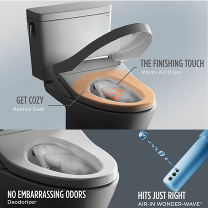 TOTO  UltraMax 1.0 GPF Toilet With S7A Seat - MW6044736CUFG#01