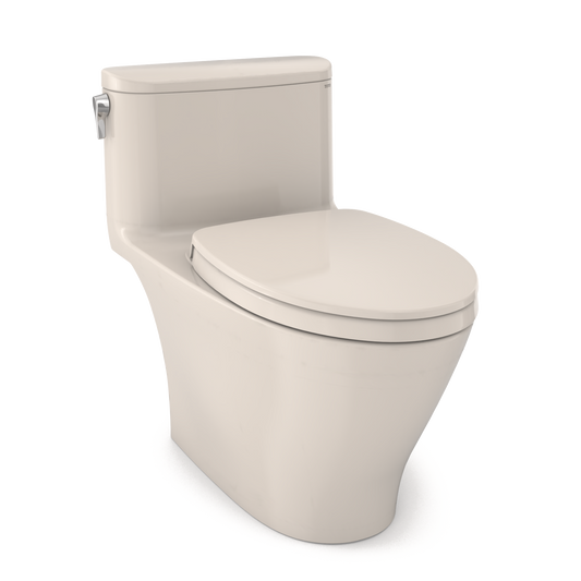 TOTO Nexus 1G One-Piece 1.0 GPF Universal Height Toilet with SS124 SoftClose Seat, WASHLET+ Ready MS642124CUFG