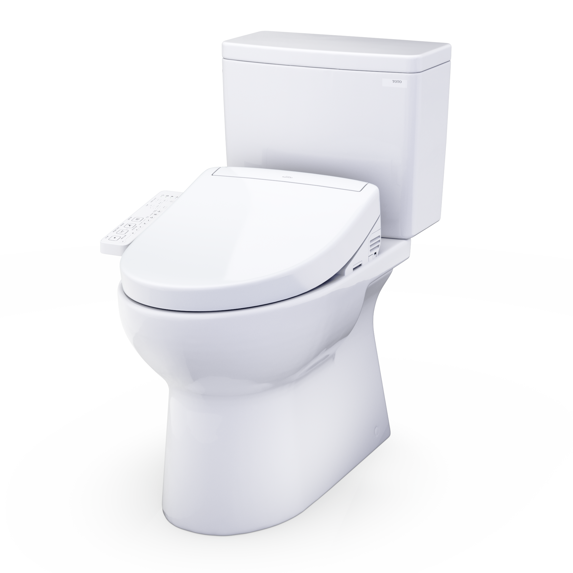 TOTO Glaston 1G WASHLET+ S2 Two-Piece Elongated 1.0 GPF Universal Height Toilet MW4723346CUFG#01