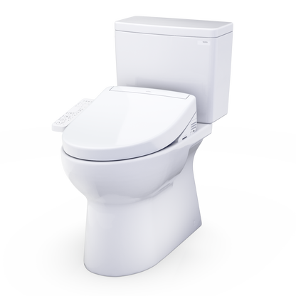 TOTO Glaston 1G WASHLET+ S2 Two-Piece Elongated 1.0 GPF Universal Height Toilet MW4723346CUFG#01