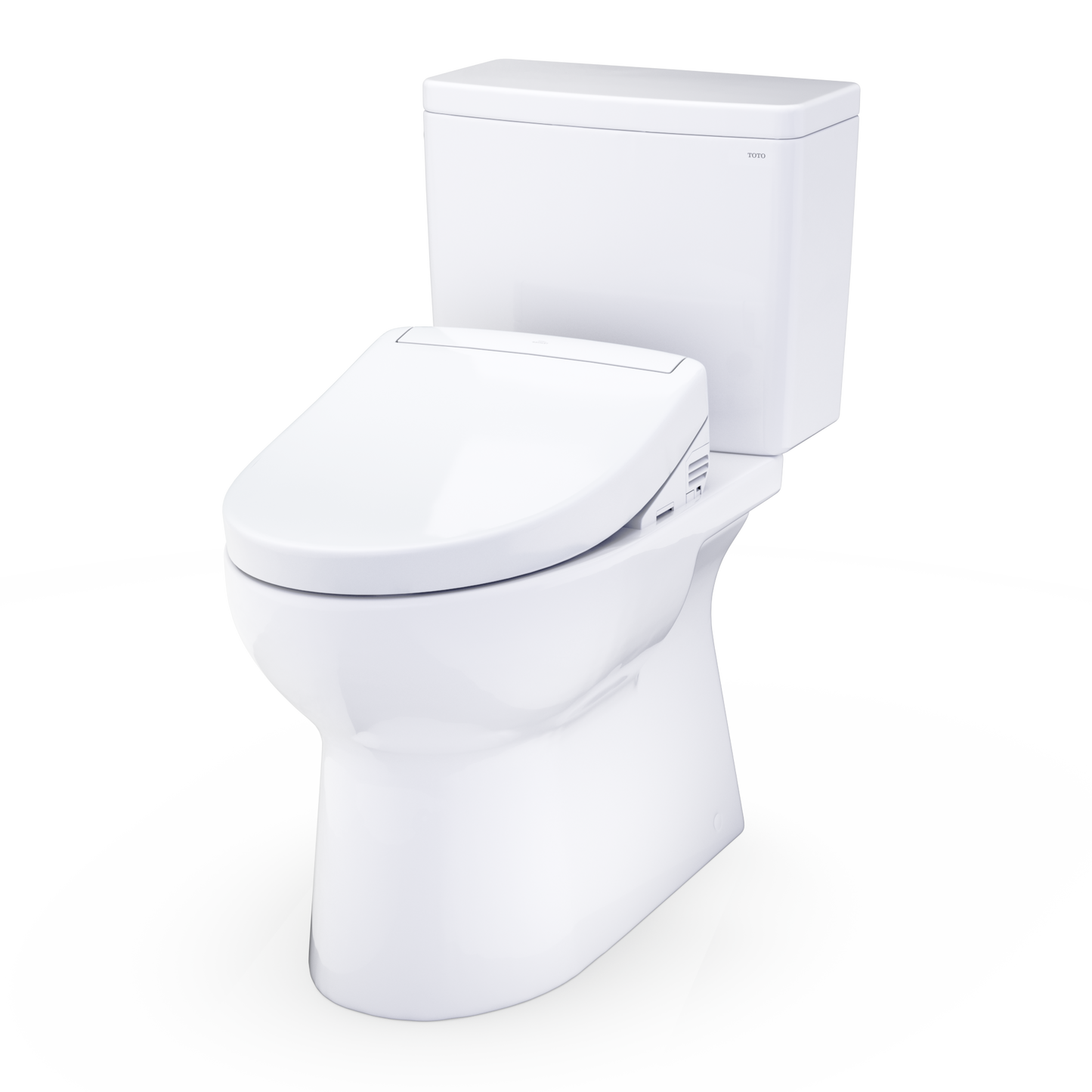 TOTO Glaston 1G WASHLET+ S5 Two-Piece Elongated 1.0 GPF Universal Height Toilet MW4723446CUFG#01