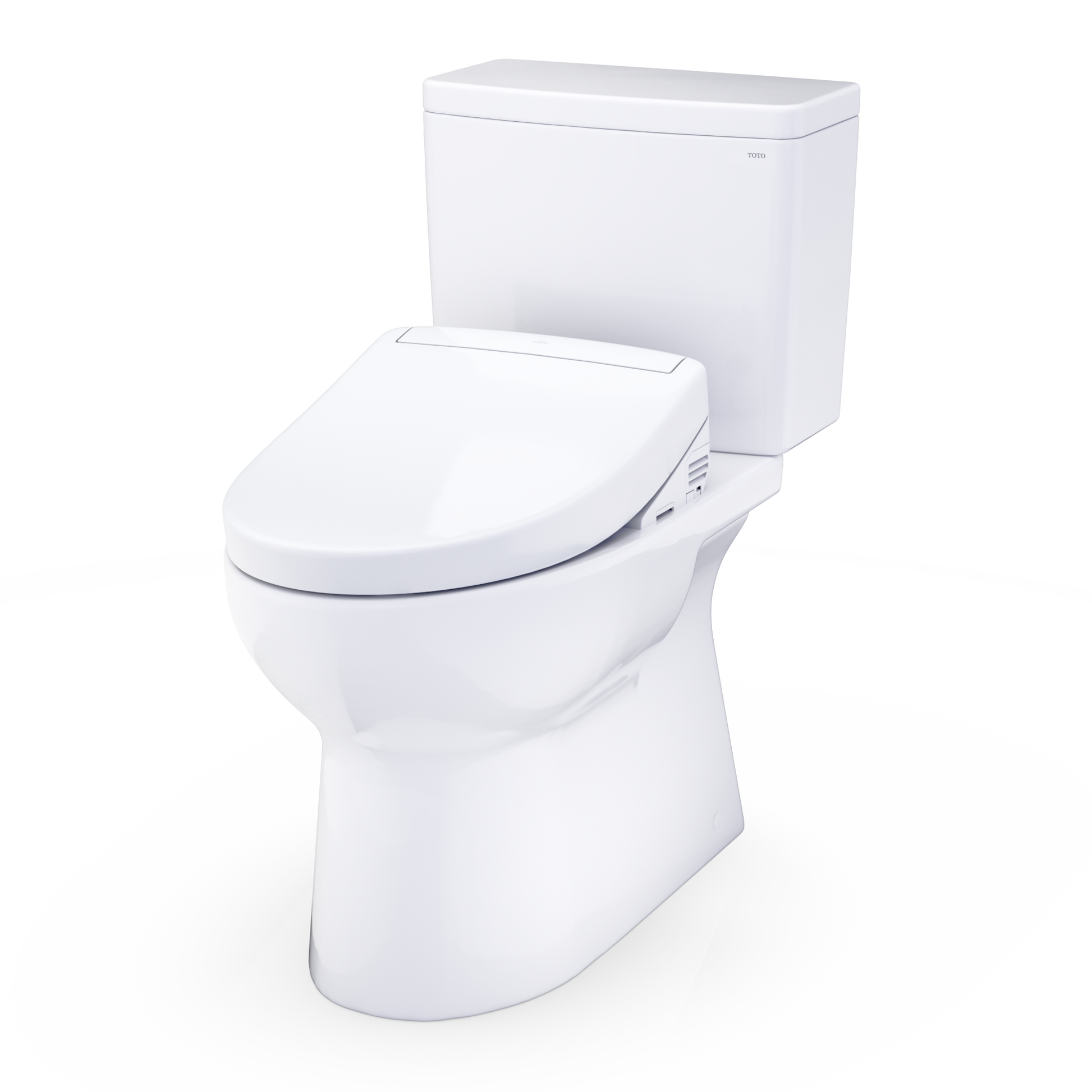 TOTO Glaston 1G WASHLET+ S5 Two-Piece Elongated 1.0 GPF Universal Height Toilet MW4723446CUFG#01