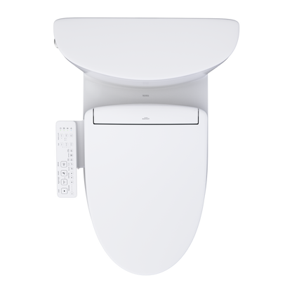 TOTO Aquia WASHLET+ S2 Two-Piece Dual Flush 1.28|0.9 GPF Universal Height Toilet with CEFIONTECT MW4483346CEMFGN#01