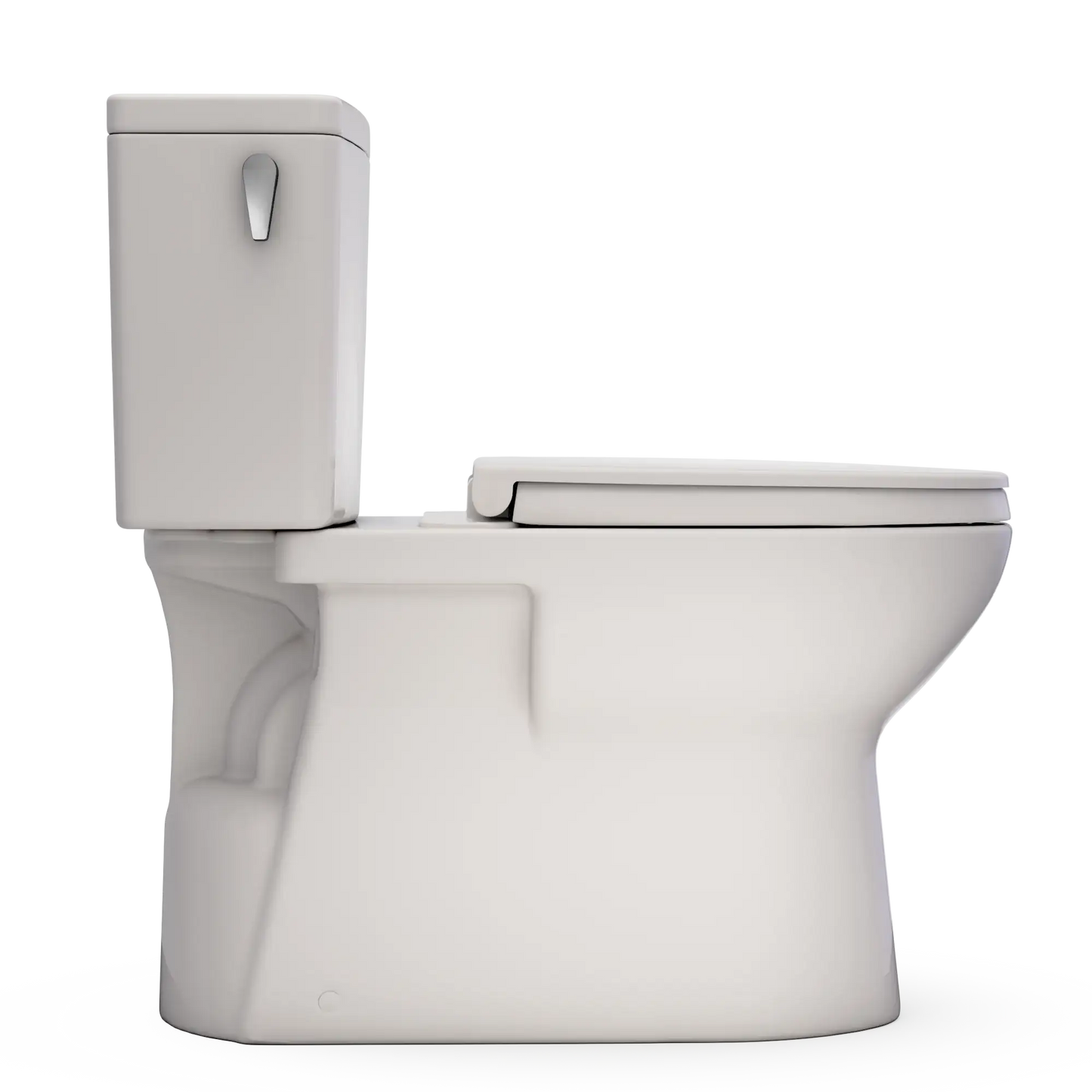 TOTO Glaston Two-Piece Elongated 1.28 GPF WASHLET+ Ready Universal Height Toilet with CEFIONTECT MS472124CEFG#12