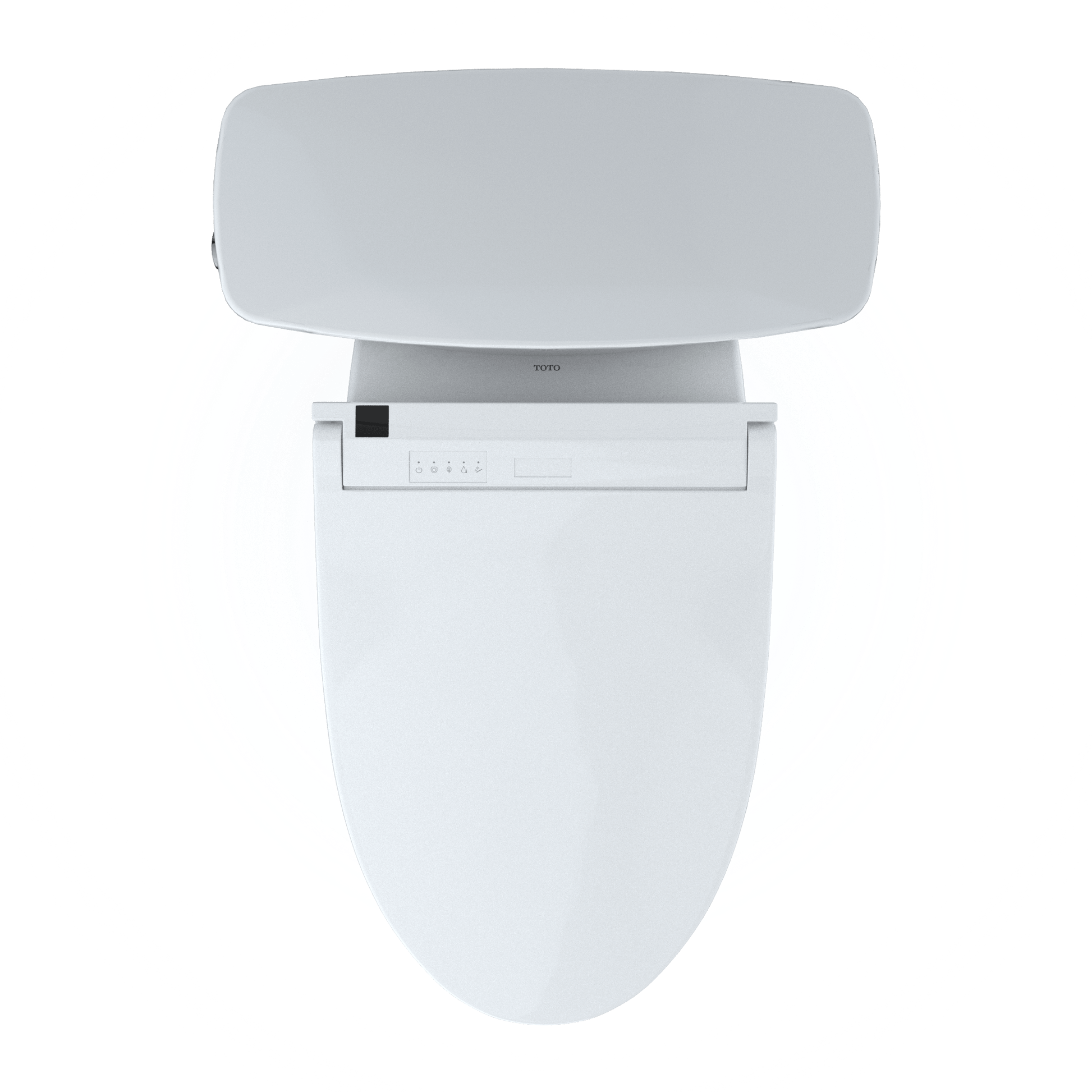 TOTO Drake Transitional Two-Piece 1.28 GPF Universal Height Toilet 10" Rough-In C5 Bidet Seat MW7863084CEFG.10#01