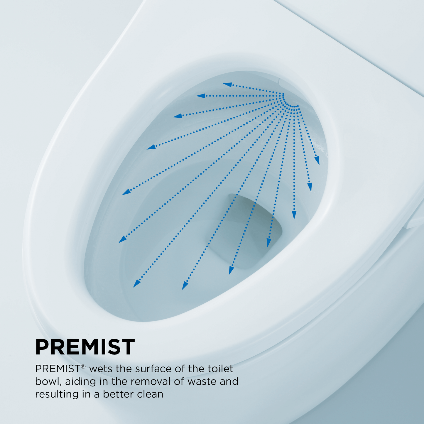 TOTO NEOREST NX1 Bidet Toilet with PREMIST feature to improve waste removal and enhance cleanliness.