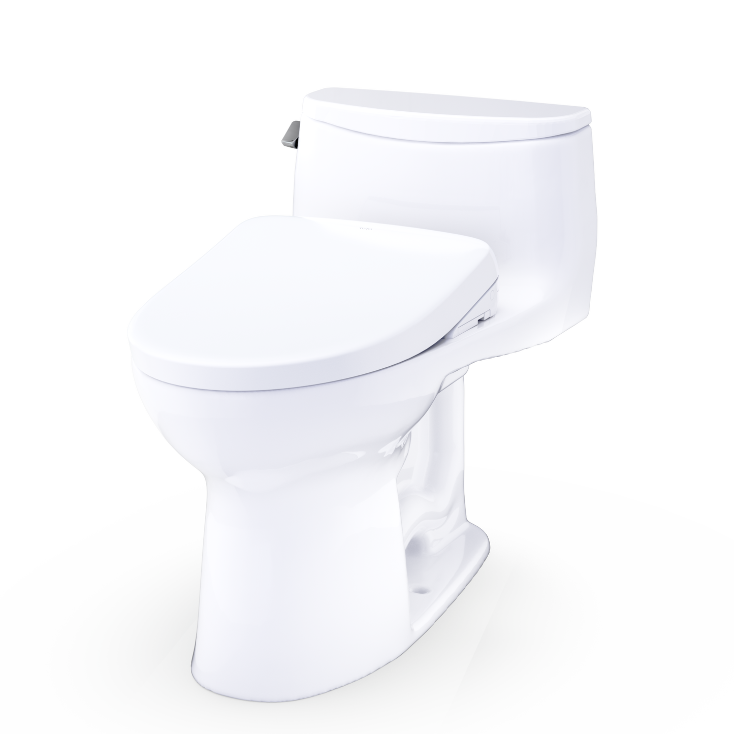 TOTO Ultramax WASHLET+ S7A One-Piece Elongated 1.28 GPF Universal Height Toilet MW6184736CEFG#01