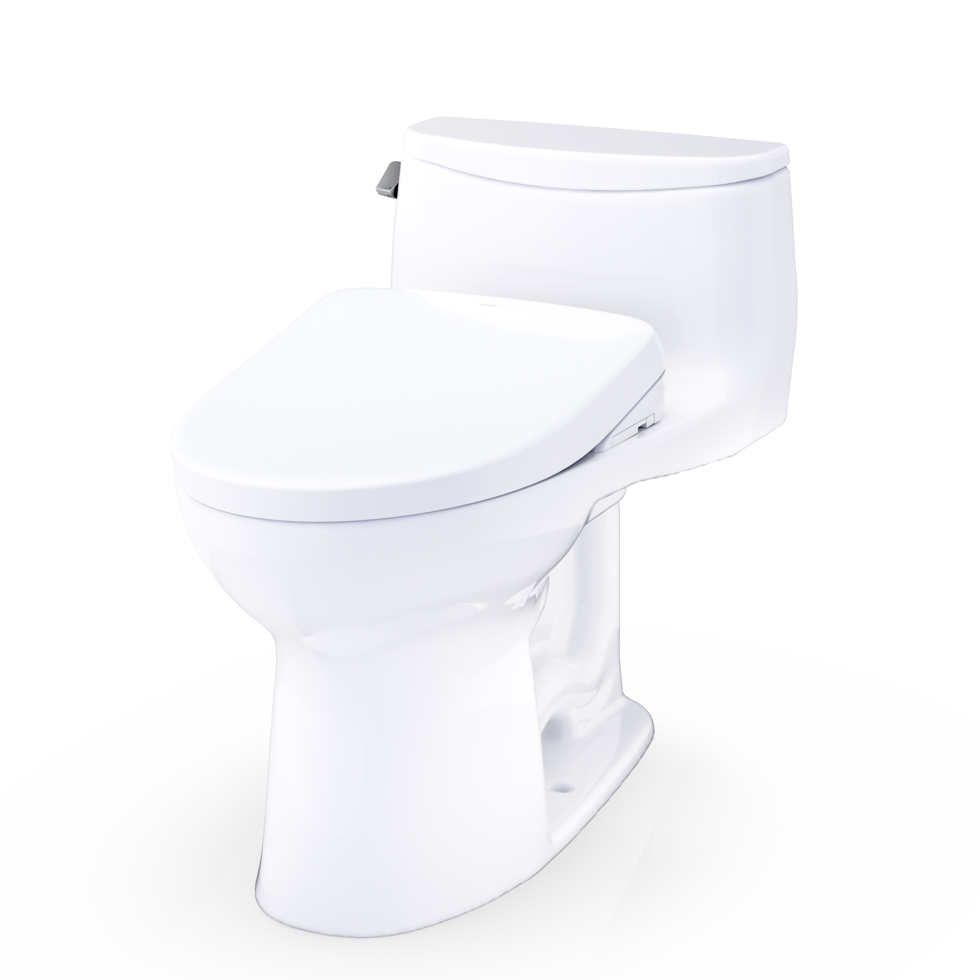TOTO Ultramax WASHLET+ S7A One-Piece Elongated 1.28 GPF Universal Height Toilet MW6184736CEFG#01