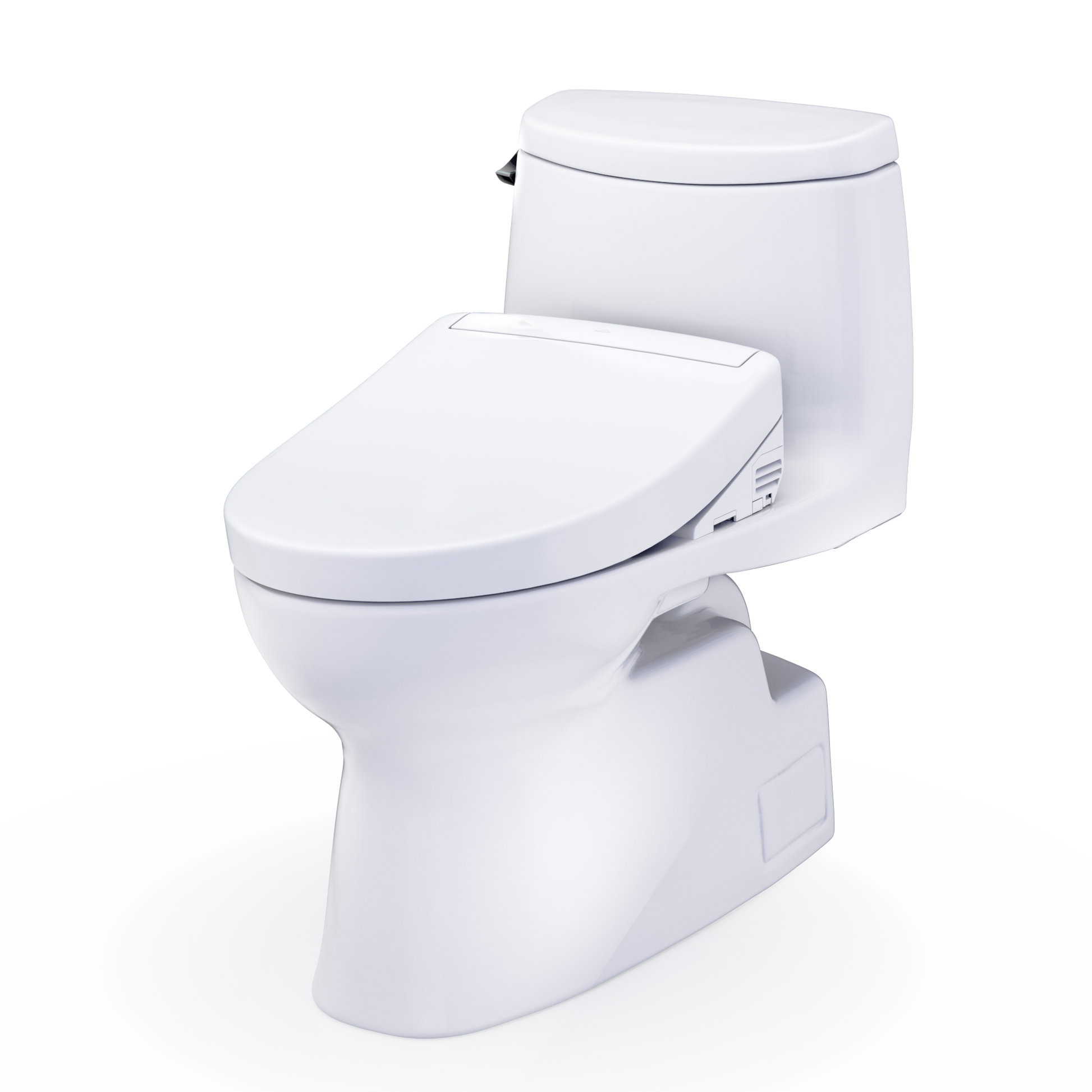 TOTO Carlyle II One-Piece 1.28 GPF Universal Height Toilet and S5 Bidet Seat MW6143446CEFG#01