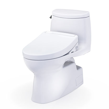 TOTO Carlyle II One-Piece 1.28 GPF Universal Height Toilet and S5 Bidet Seat MW6143446CEFG#01