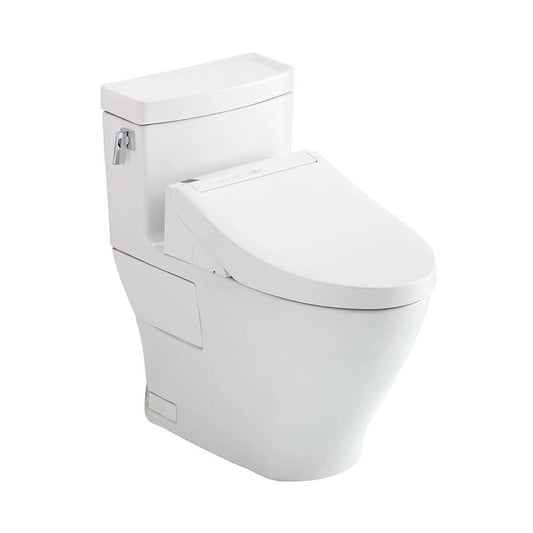 TOTO Legato One-Piece 1.28 GPF Universal Height Toilet with C5 Bidet Seat MW6243084CEFG#01