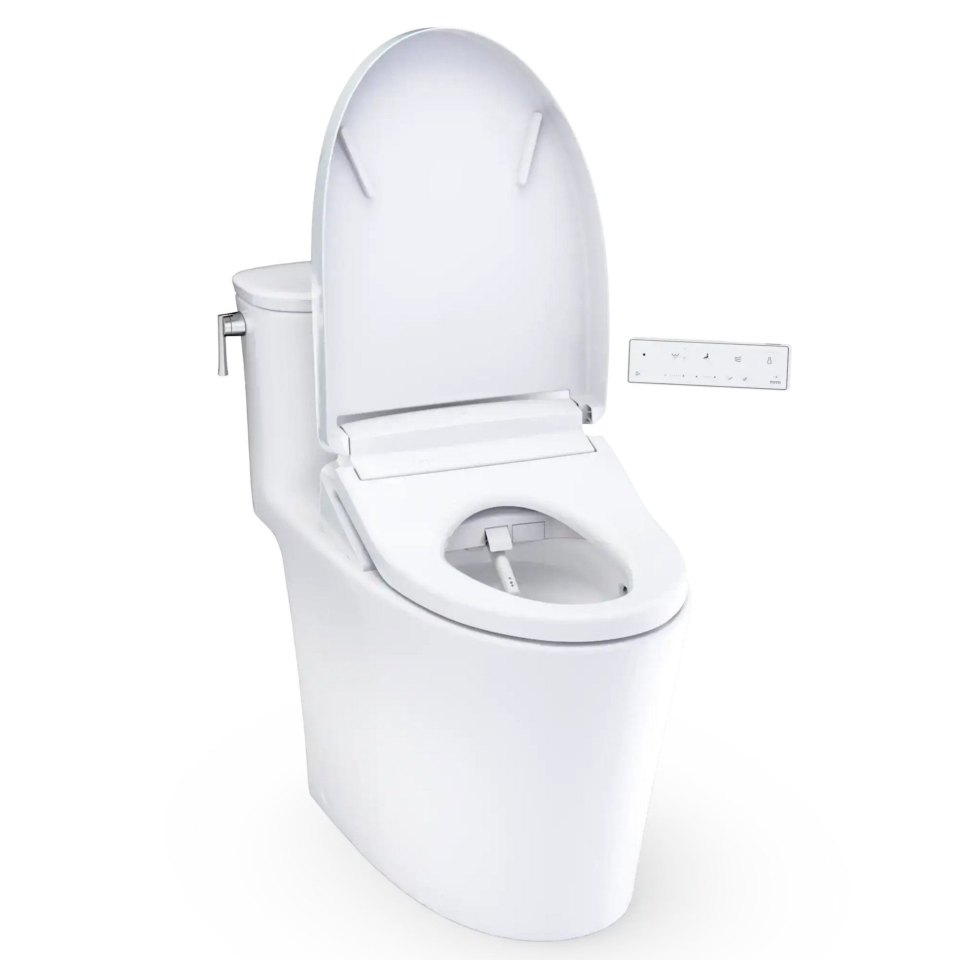 TOTO Aurora WASHLET+ S5 One-Piece Elongated 1.28 GPF Toilet with CEFIONTECT