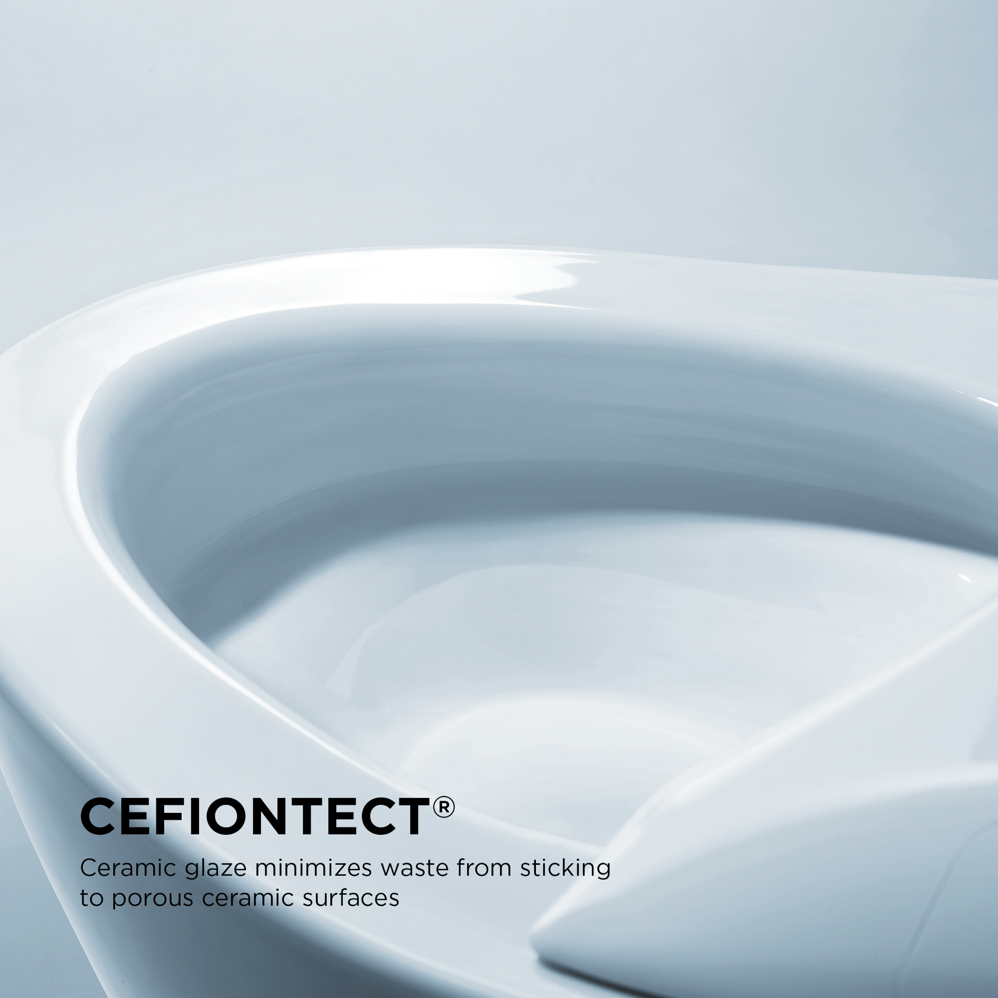 TOTO NEOREST NX1 bidet toilet showcasing CEFIONTECT ceramic glaze for minimizing waste adhesion