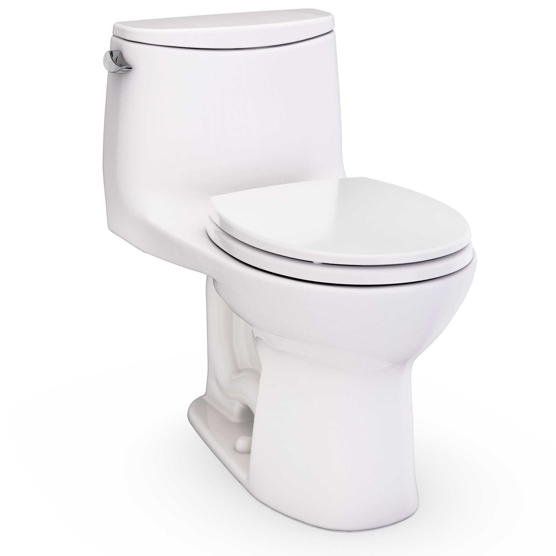 TOTO Ultramax One-Piece Round 1.28 GPF WASHLET+ Ready Universal Height Toilet with CEFIONTECT MS603113CEFG#12