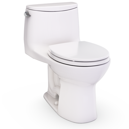 TOTO Ultramax One-Piece Round 1.28 GPF WASHLET+ Ready Universal Height Toilet with CEFIONTECT MS603113CEFG#12