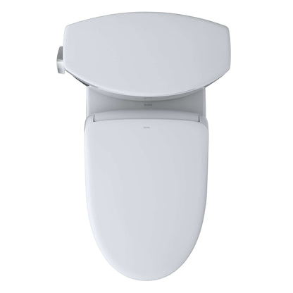 TOTO WASHLET+ Drake II Two-Piece Elongated 1.28 GPF Toilet and WASHLET+ S7 Contemporary Bidet Seat, Cotton White - MW4544726CEFG#01