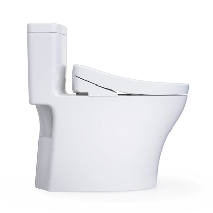 TOTO Aquia IV One-Piece Dual Flush 1.28 and 0.9 GPF Universal Height Toilet and S5 Bidet Seat MW6463446CEMFGN#01