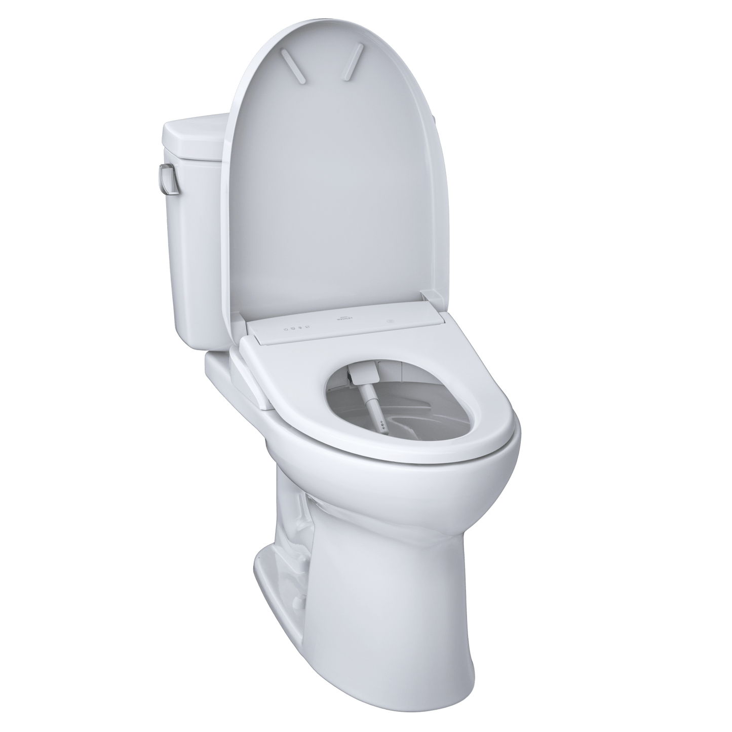 TOTO Drake II 1G Two-Piece 1.0 GPF Universal Height Toilet and S7A Bidet Seat MW4544736CUFG#01