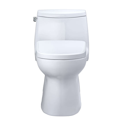 TOTO WASHLET+ Carlyle II 1G One-Piece Elongated 1.0 GPF Toilet and WASHLET+ S7 Contemporary Bidet Seat, Cotton White - MW6144726CUFG#01