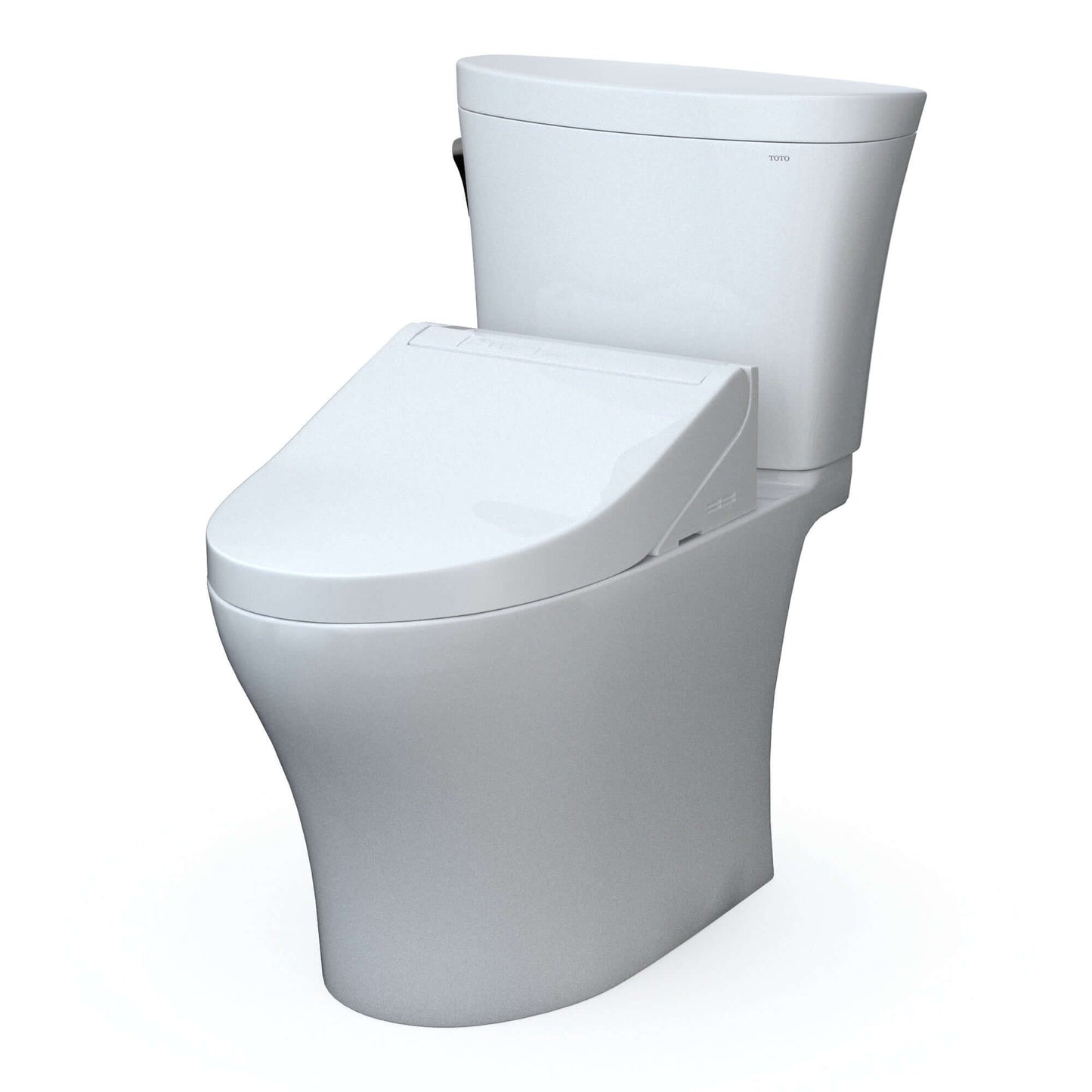 TOTO WASHLET+ Aquia IV ARC Two-Piece Elongated Dual Flush 1.28/0.9 GPF Toilet with C5 Bidet Seat, Cotton White - MW4483084CEMFGN#01