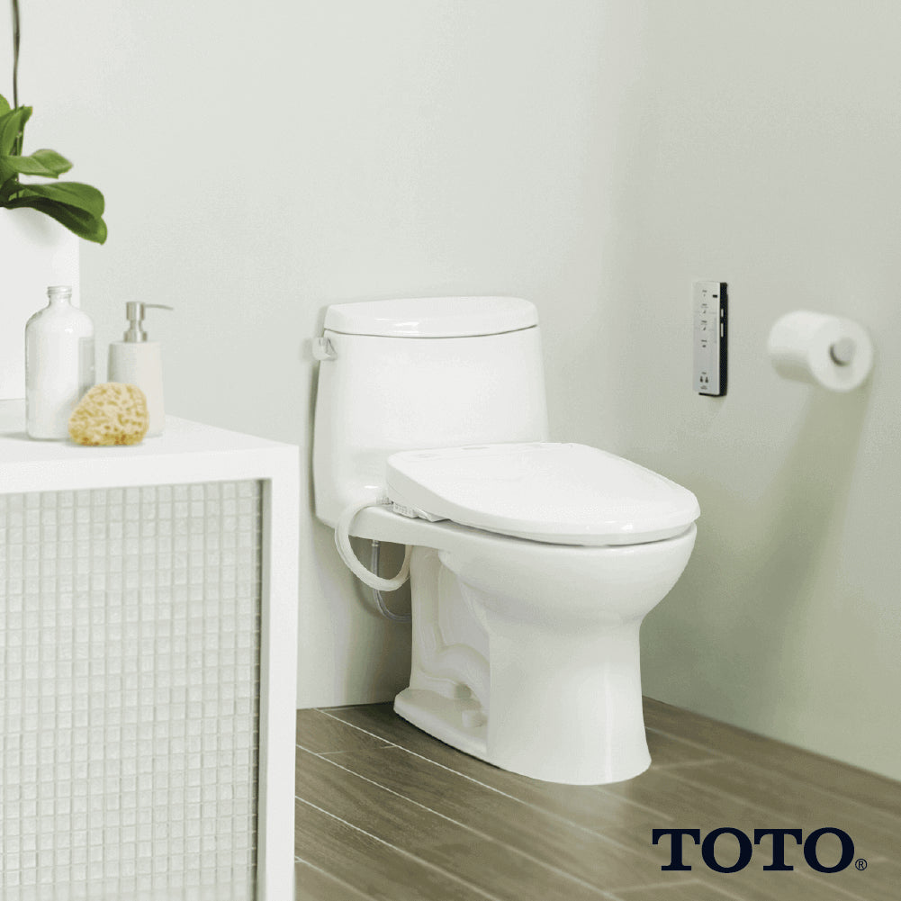 TOTO WASHLET S350e Electronic Round Bidet Toilet Seat with Wireless, Dryer & Auto Open/Close | SW583